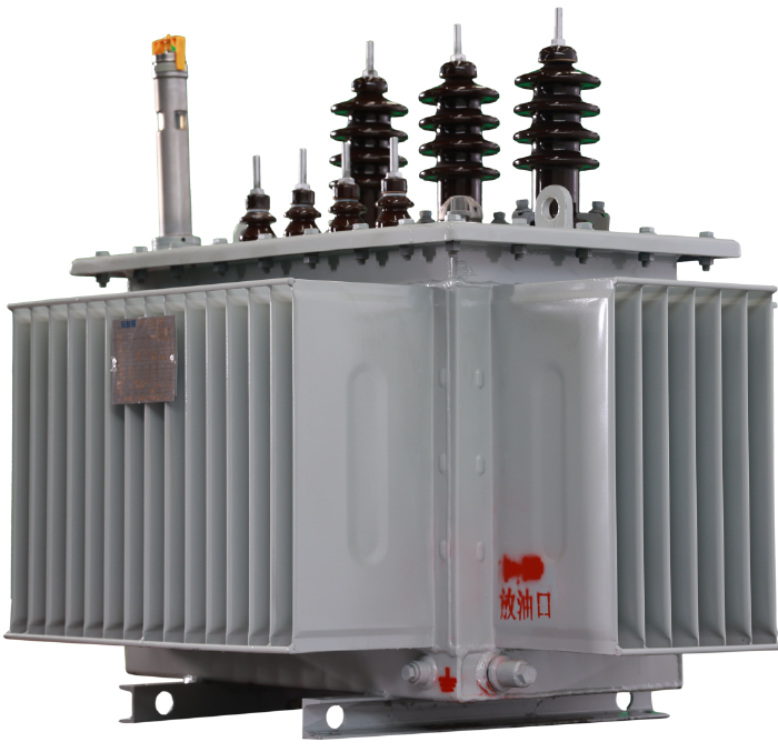 Three-phase oil-immersed silicon steel flat-stacked core distribution transformer